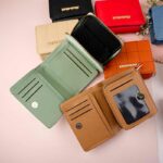 کیف پول وسط زیپ جاکارتی آکاردئونی گلدوزی