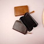 جاکارتی دورزیپ آکاردئونی ساده چرم مردانه