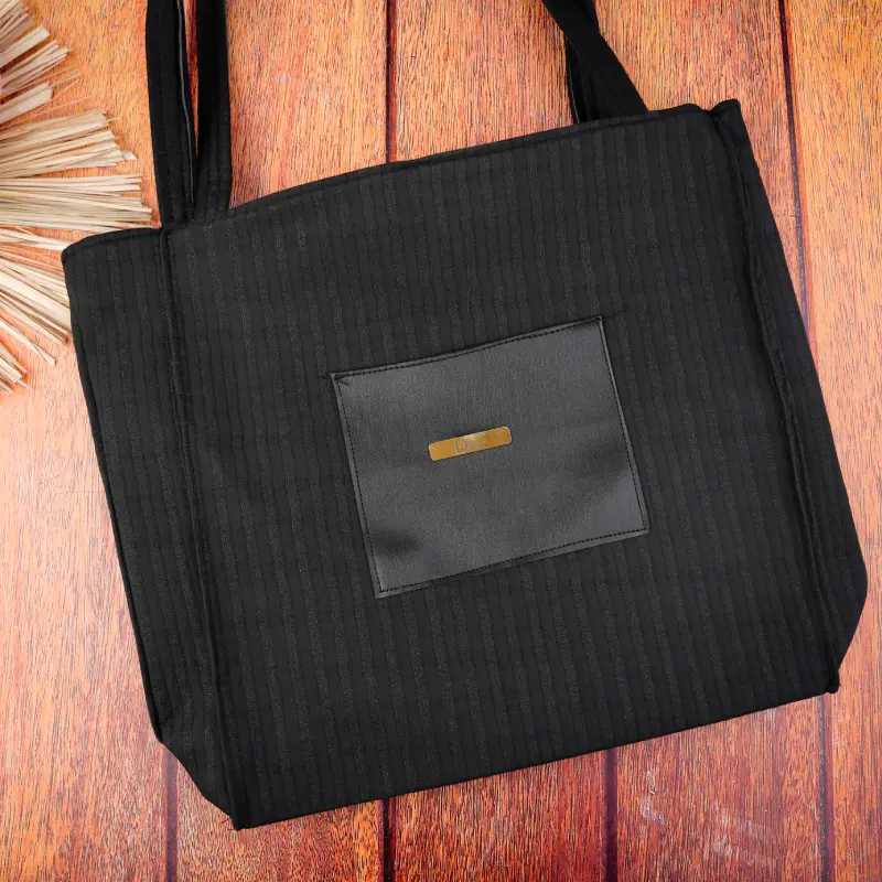 ساک دستی مخمل زنانه راه راه