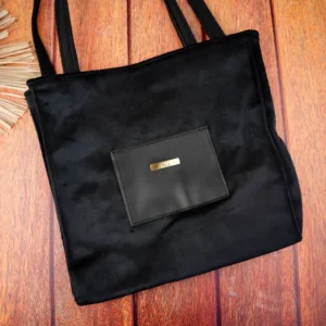 ساک دستی مخمل زنانه تیکه دار