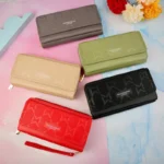 کیف پول پشت زیپ سرخونه دار M پرادا بنددار