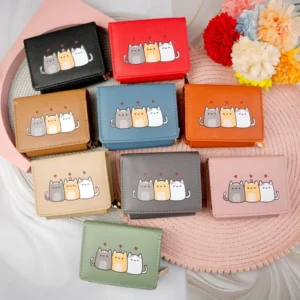 کیف پول جاکارتی آکاردئونی دخترانه پرادا