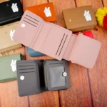 کیف پول جاکارتی آکاردئونی وسط زیپ طرح خرگوش