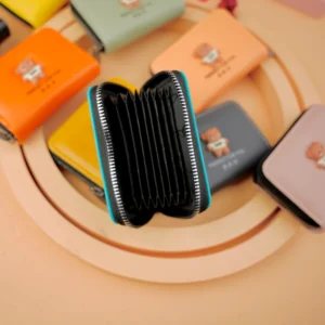 جاکارتی دور زیپ آکاردئونی رنگی خرس