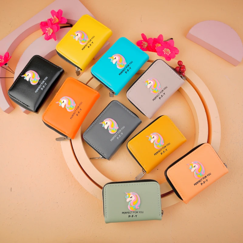 66-166 جاکارتی دور زیپ آکاردئونی رنگی اسب تک شاخ