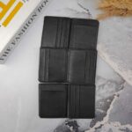 جاکارتی کتابی چرمی مشکی رگه دار