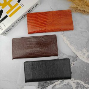 کیف دسته چکی چرم طبیعی لیزارد