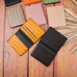 کیف پول کتابی سنگی ورنی