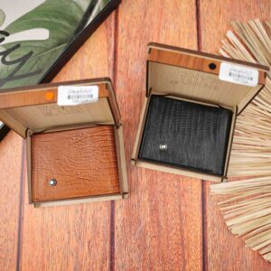 کیف پول دلاری تک برگ چرم لیزارد